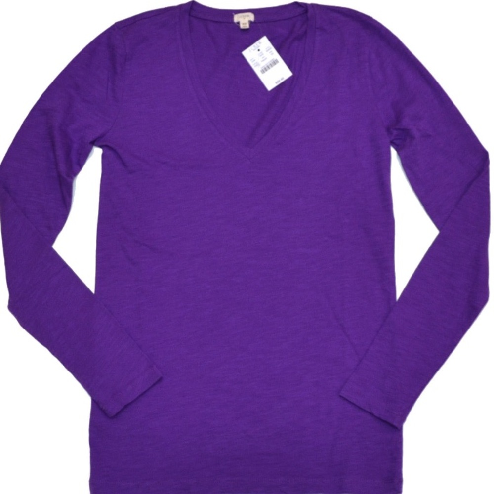 LIKE NEW J Crew long sleeve v neck shirt 💁🏻‍♀️
